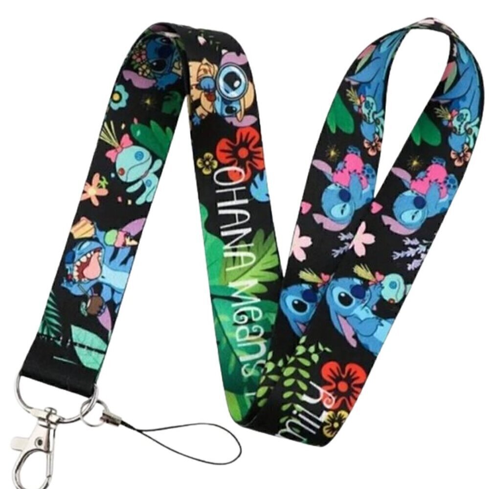 🩵🌴 NWT Disney Stitch Lanyard – Perfect for Keys & ID ✨